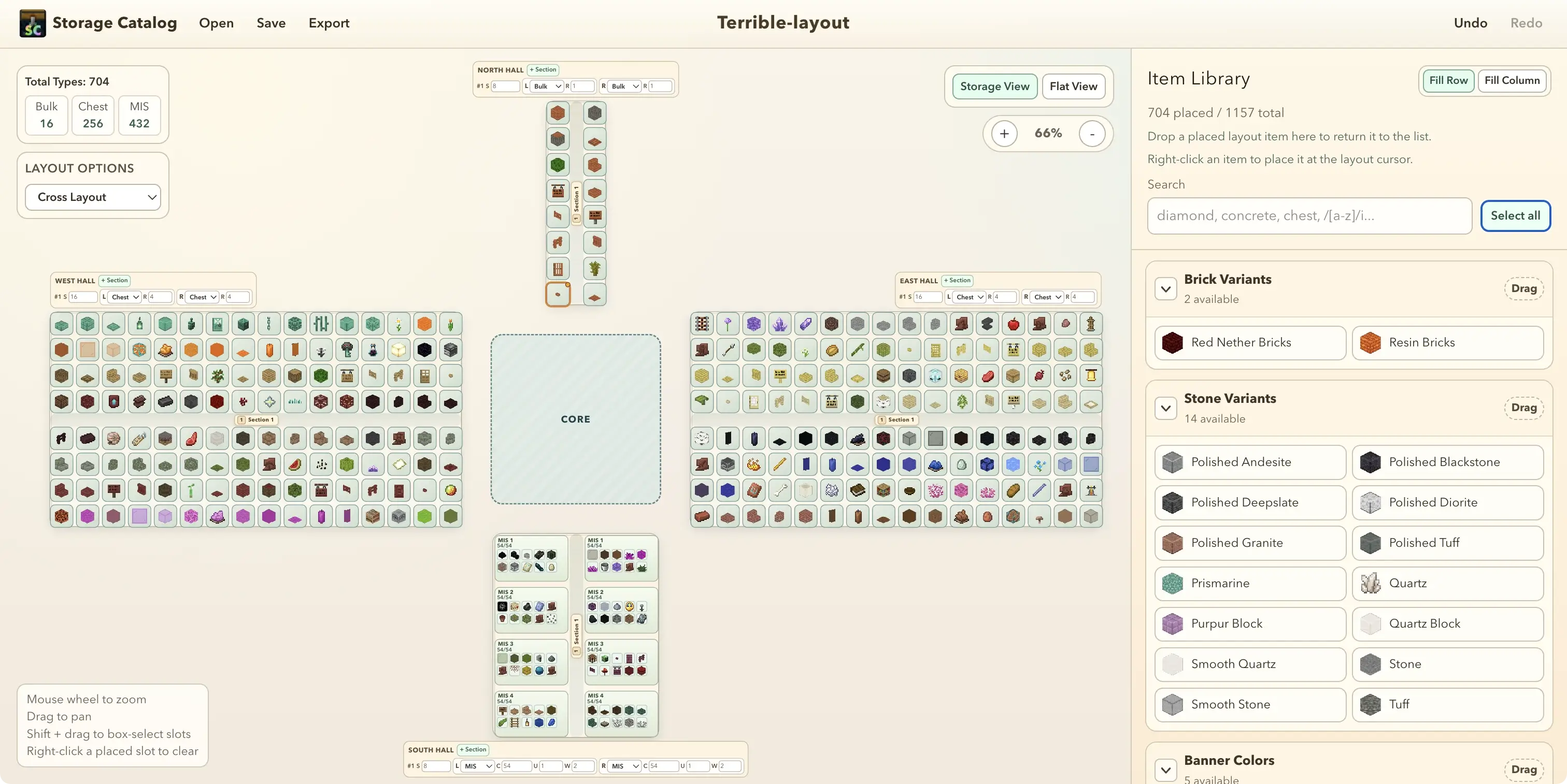 Item Layout Tool interface preview