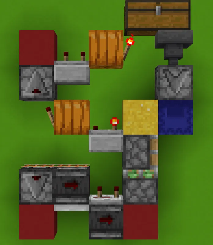 Small minimal piston box display